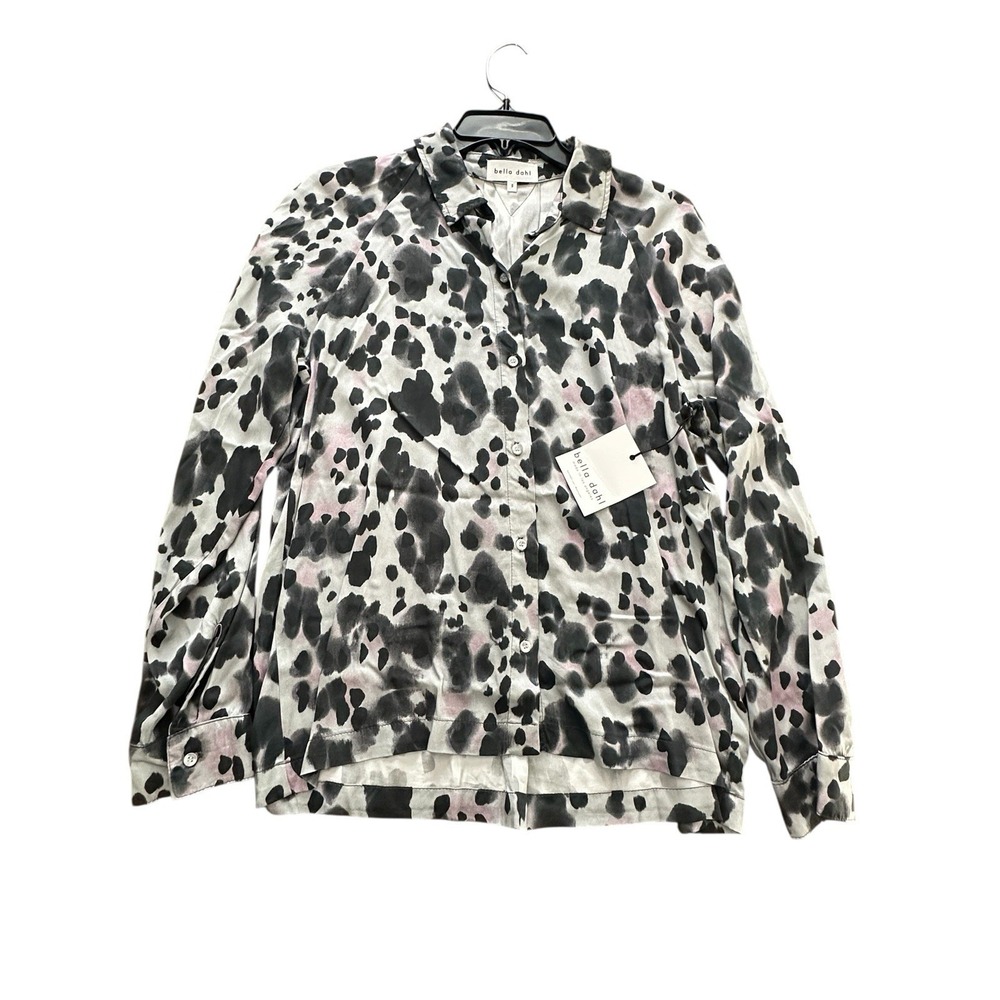Anthropologie Bella Dahl Shirt Womens‎ Small Abstract Cheetah Print NWT #MN3-4